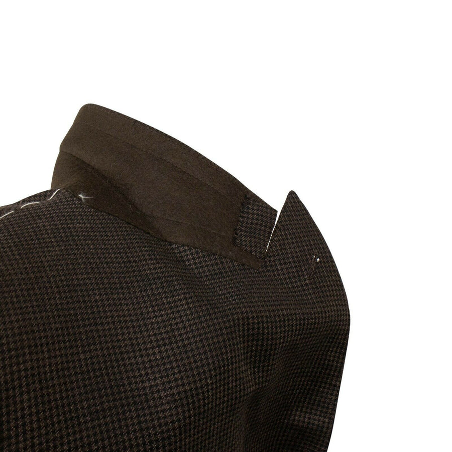 Drop 8 Houndstooth Double Breasted Wool Blend Sport Coat - Brown