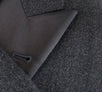 Wool Satin Peak Lapels Tuxedo - Gray