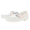 Suede Intrecciato Trim Boat Shoes - Pale Mist