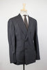 Cashmere Blend Pinstripe Double Breasted Sport Coat - Gray