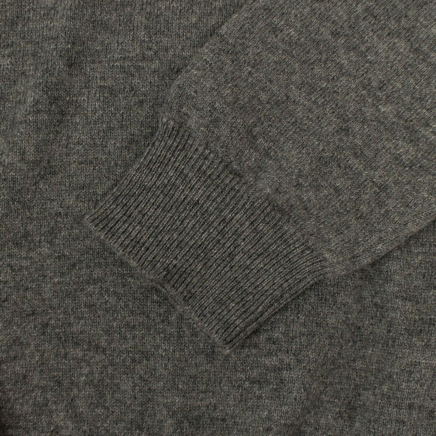 Cashmere Tree Design Back Sweater - Gray / Coral