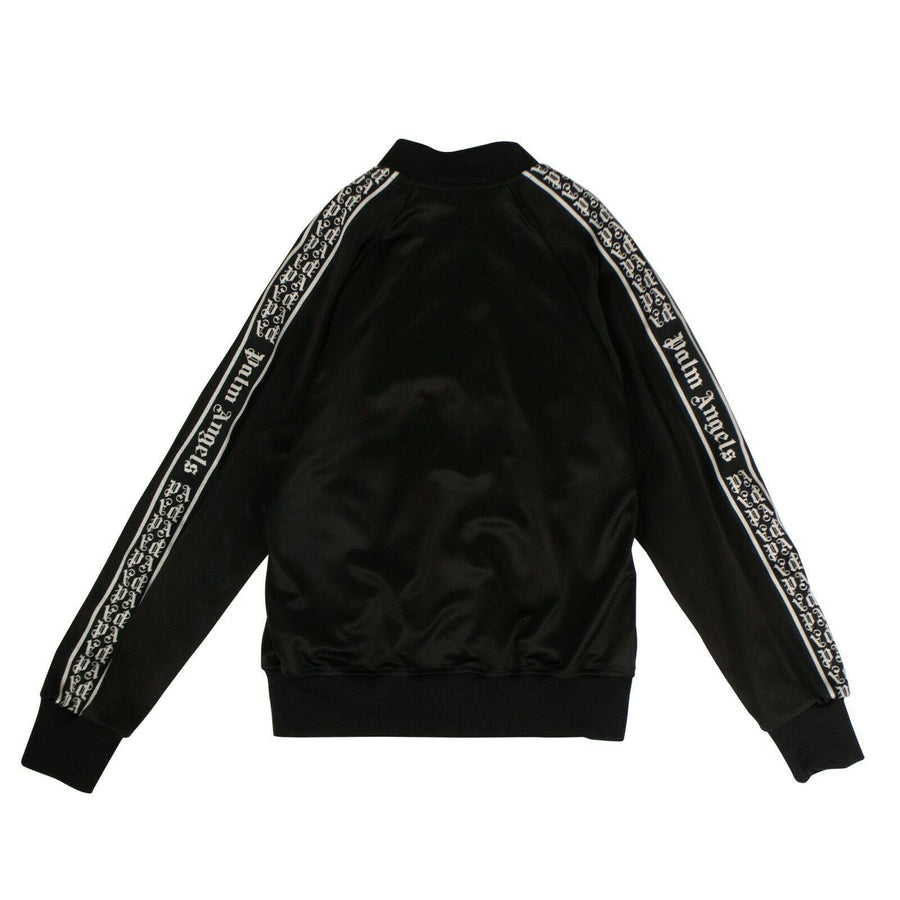 Sleek Varsity Track Jacket - Black