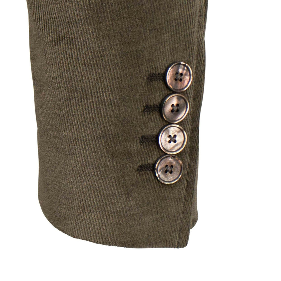Drop 8 Corduroy Two Button Cotton Blend Sport Coat - Green