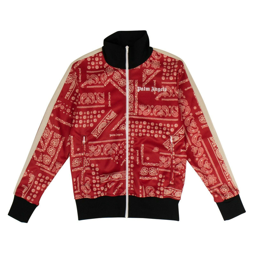 Bandana Zip-Up Track Jacket - Red