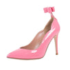 Patent Leather Bow Pumps - Pink