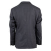 Drop 8 Striped Wool Two Button Suit - Charcoal Grey / Purple