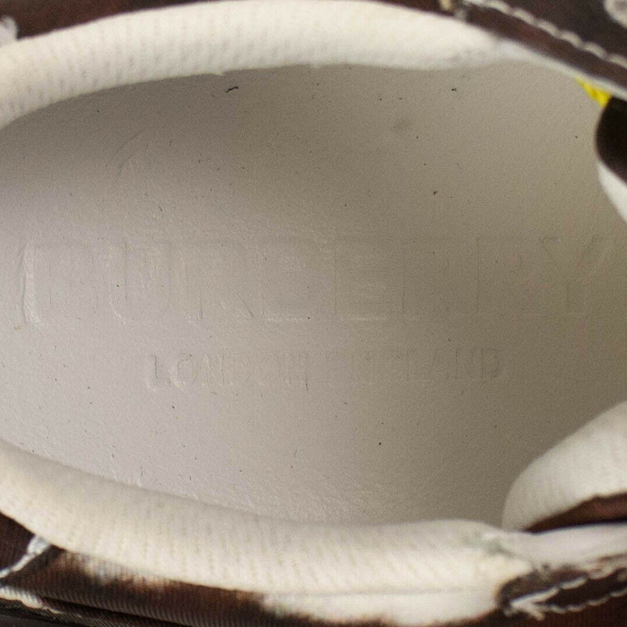 Cow Print Nylon Sneakers - Brown