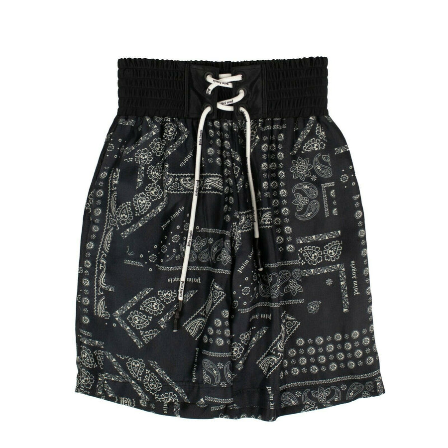 Boxer Bandana Shorts Pants - Black