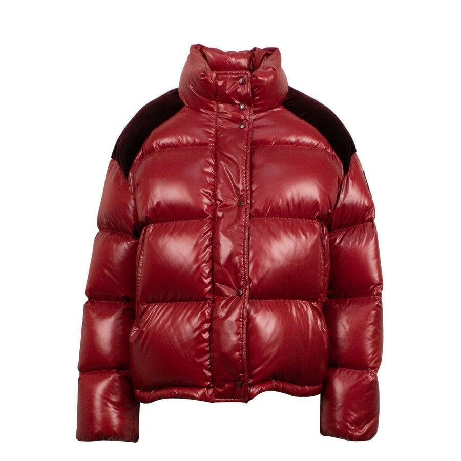 Chouette Down Filled Quilted Puffer Coat - Red