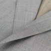 Striped Wool Two Button Suit - Light Gray