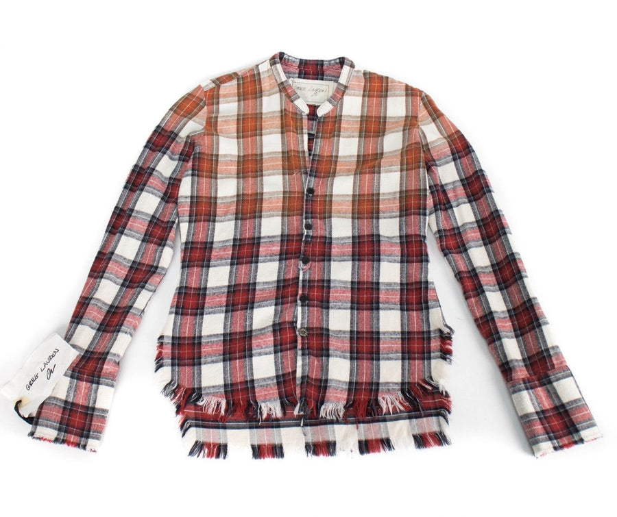 Beach Faded Mountaineer Flannel Studio Casual Shirt - Red
