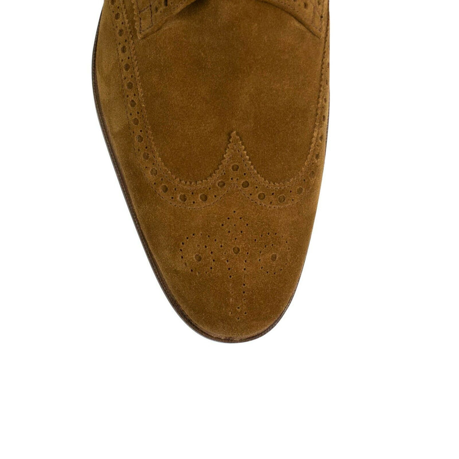 Suede Single Monk Strap Dress Shoes - Brown