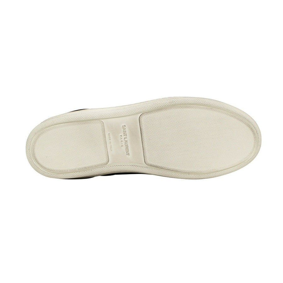 Velvet Metallic Lip Sneaker - Black