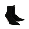 'Sandrine' Stretch Ankle Boots - Black