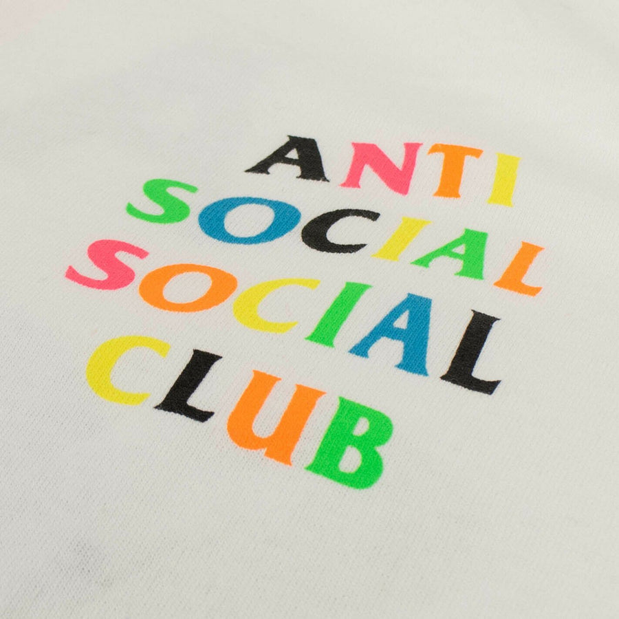 Cotton 'ASSC' Neon Logo T-Shirt - White
