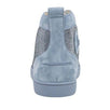 Men's Louis Orlato Strass Suede Leather Hi-Top Sneakers - Light Blue