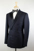 Cashmere Satin Lapels Double Breasted Tuxedo Suit - Blue