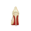 'Degra' 100mm Mesh Pumps Heels - Beige