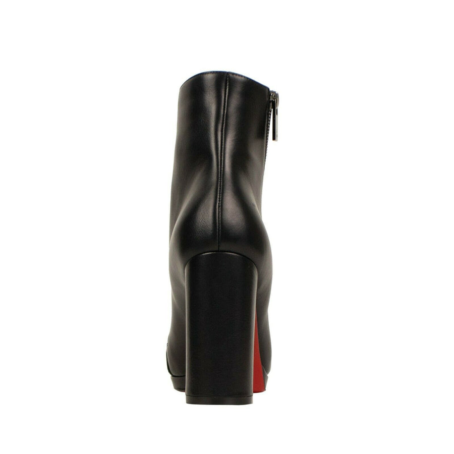 'Birgitta' Leather Ankle Boots - Black