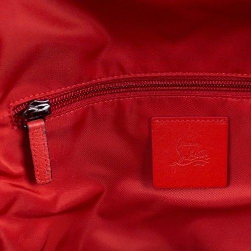 Backloubi Nylon Backpack Bag - Red