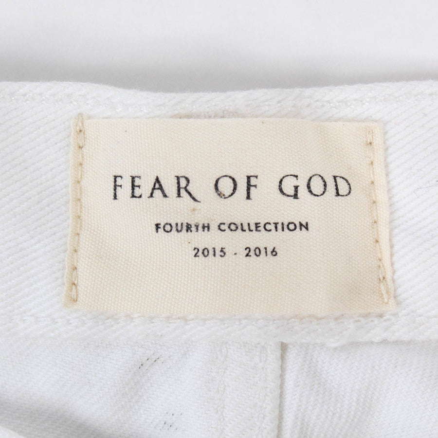 Fourth Collection White Distressed Jeans