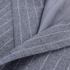 Doriani By Caruso Drop 7 Pin-Striped Wool Three Roll Two Button Suit - Gray