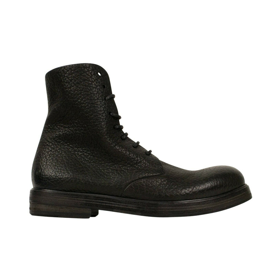 Zucca Zeppa Leather Boots - Black