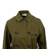 Double Breasted Trench Coat - Olive Green