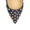 Aimantaclou Denim Studded 85mm Pumps - Blue