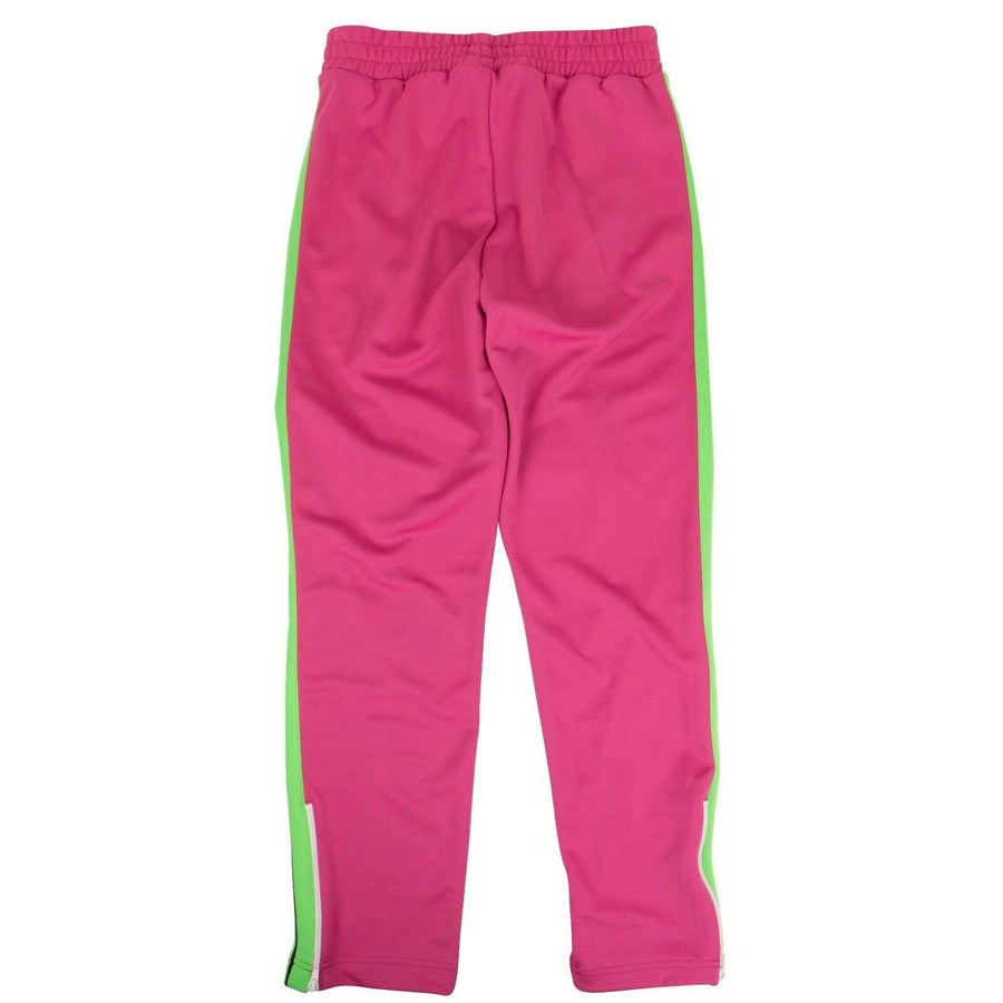 Bold Track Pants - Fuchsia Pink And Green