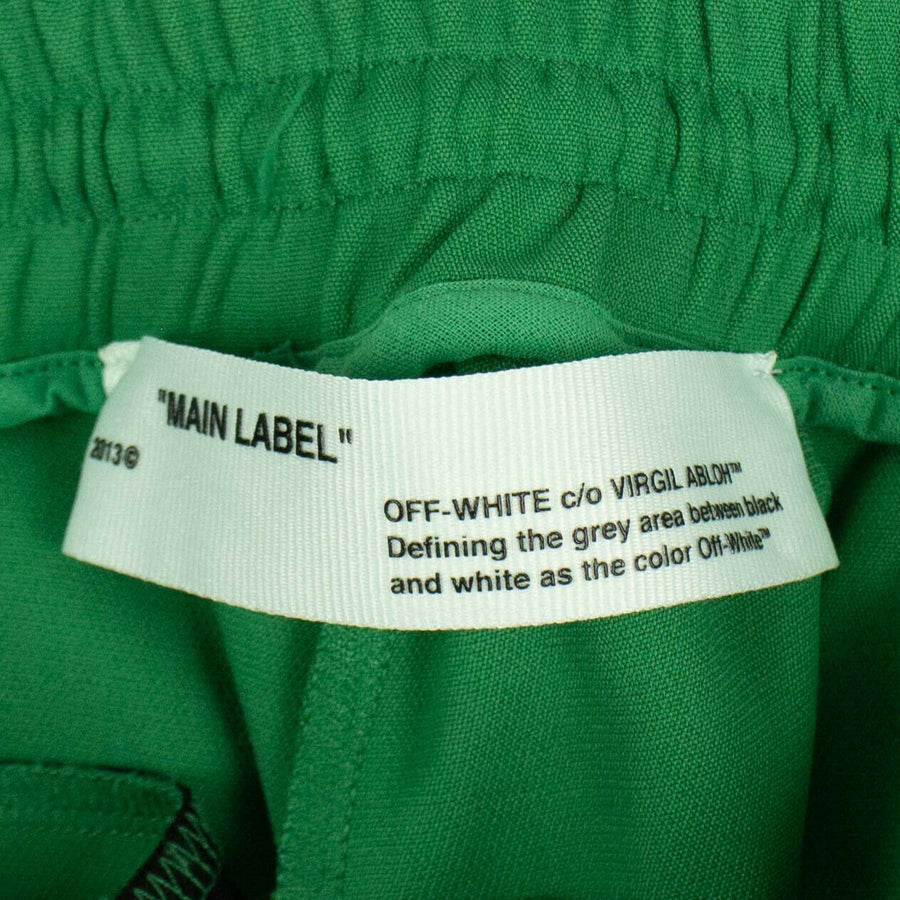 Nylon Rainbow Stripe Track Pants - Green