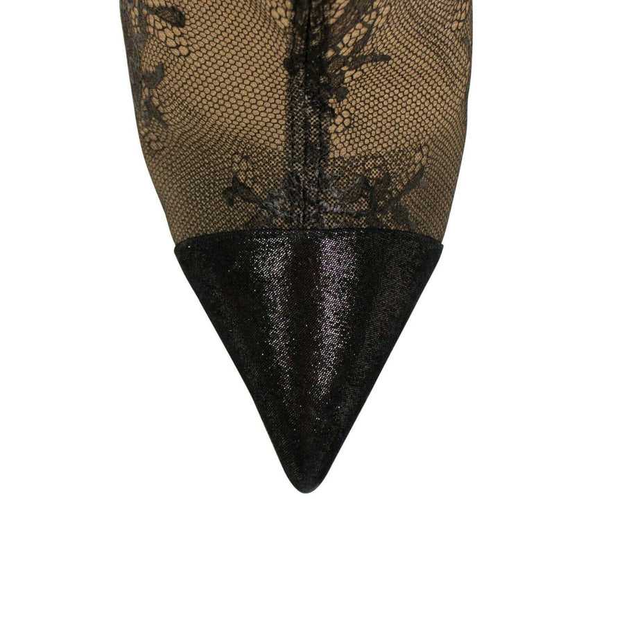 Gipsybootie Lace 100mm Short Boots - Black