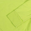 Layered French Terry Nylon Hoodie Sweatshirt - Neon Green