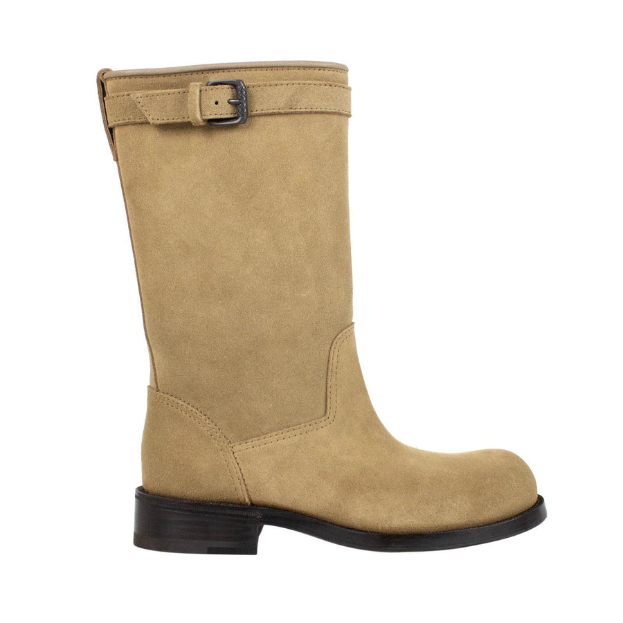 Suede Ankle Boots - Tan