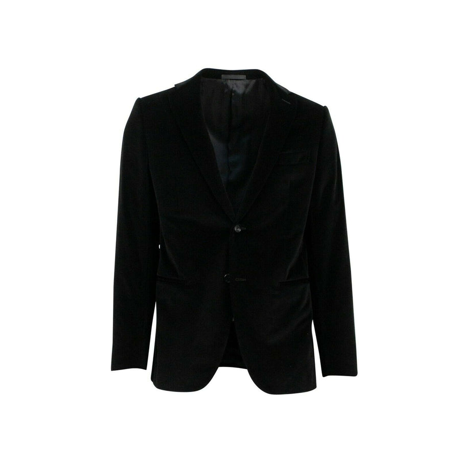 Drop 8 Velvet Two Button Cotton Sport Coat - Black