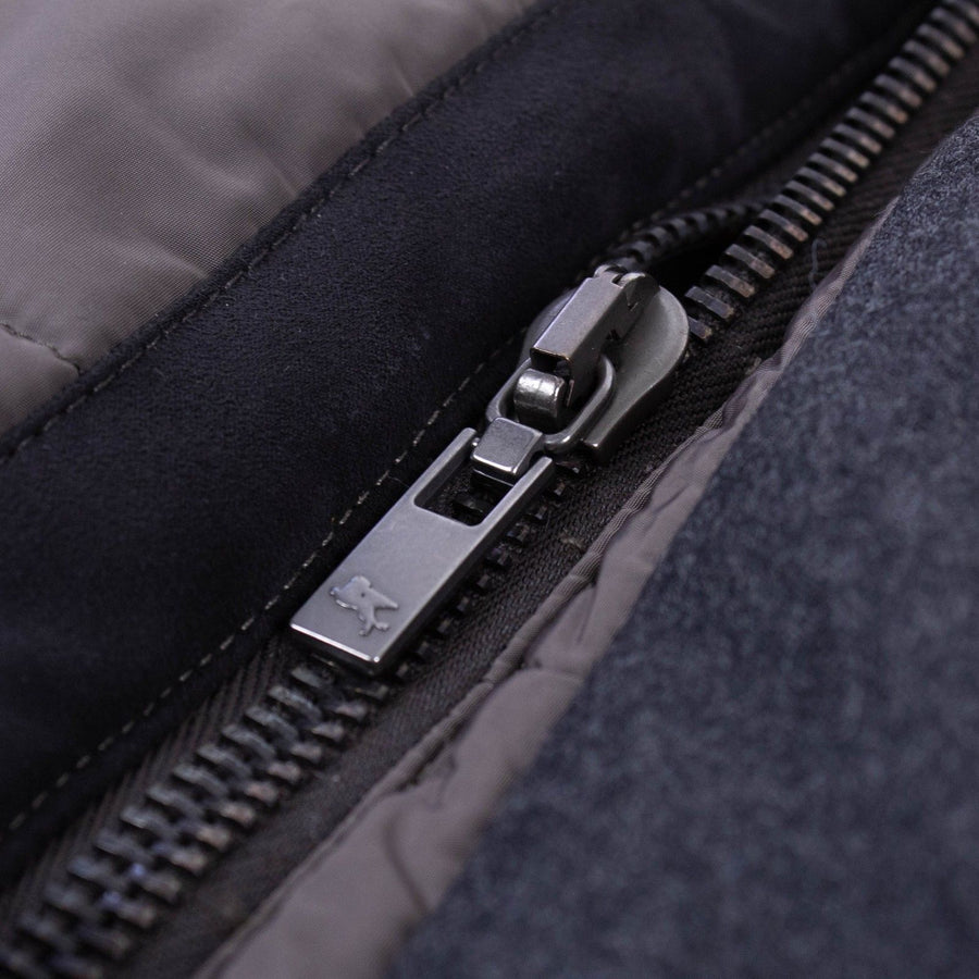 Brown Quilted Parka Coat