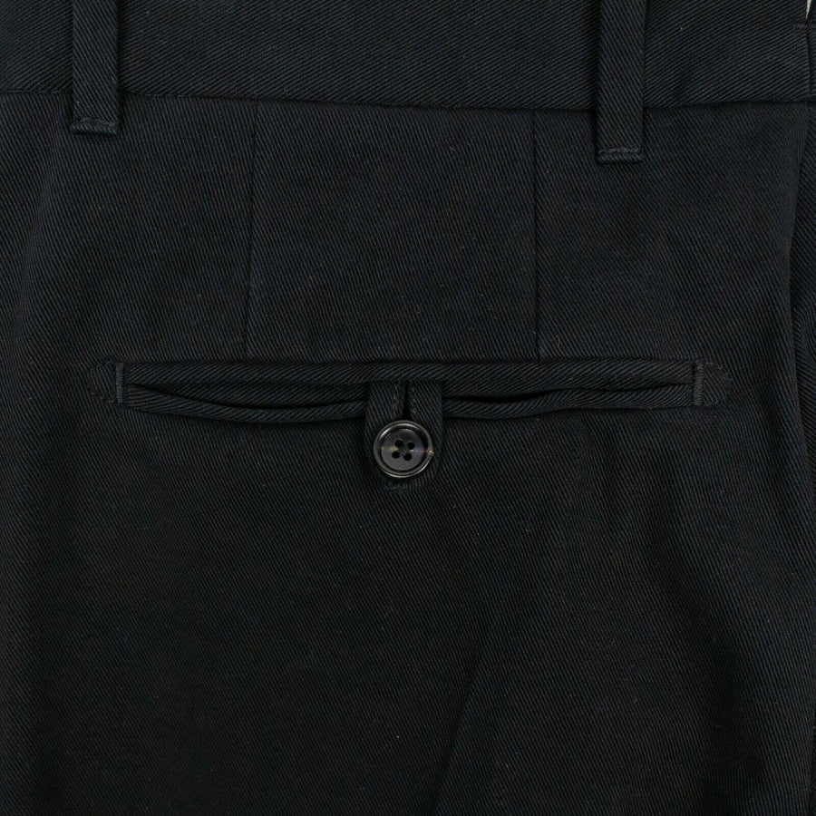 Cotton Blend Pants - Black