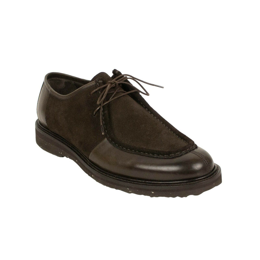 Leather Derby Shoes - Brown