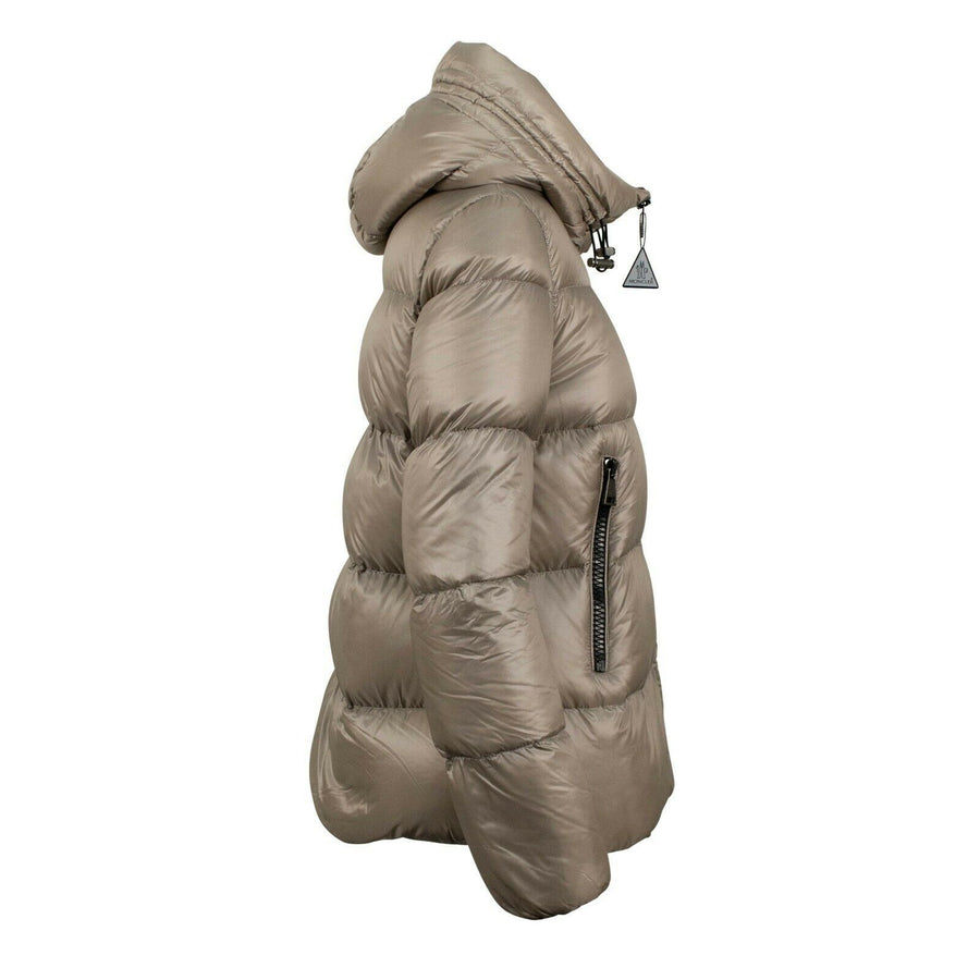 Seritte Down Filled Quilted Puffer Coat - Tan