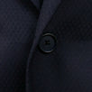 Drop 8 Plaid 3 Roll 2 Button Wool Blend Sport Coat - Navy Blue
