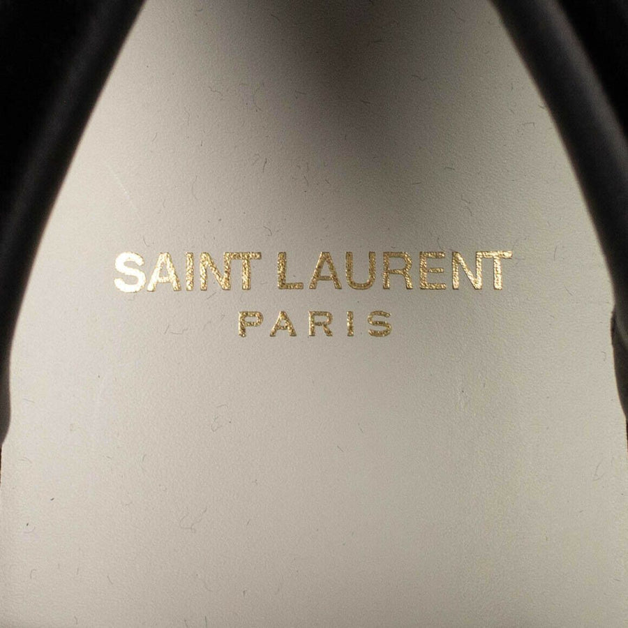 Velvet Metallic Lip Sneaker - Black