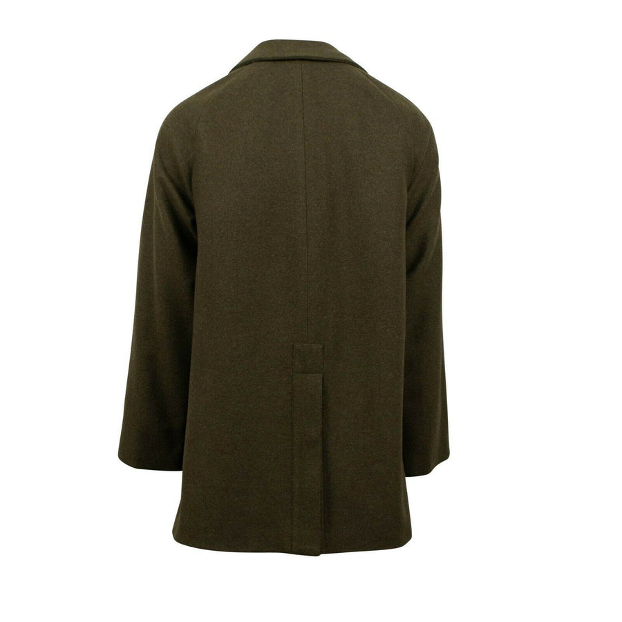 Wool Blend Toggle Jacket - Green