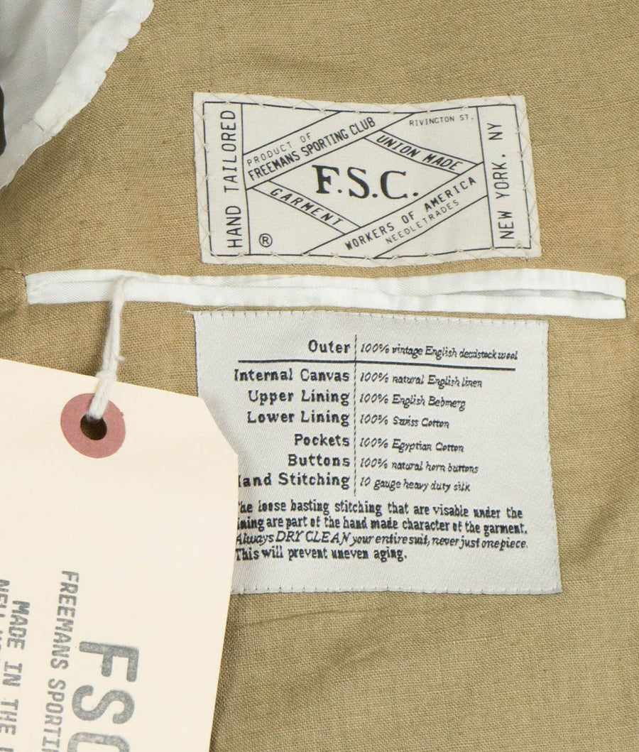 Martin Greenfield 2 Button Wool Suit - Khaki Brown