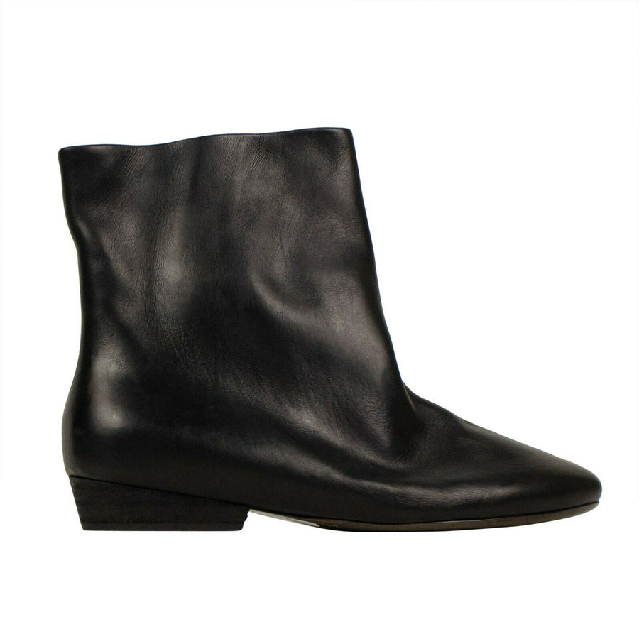 Discesa Leather Platform Ankle Boots - Black