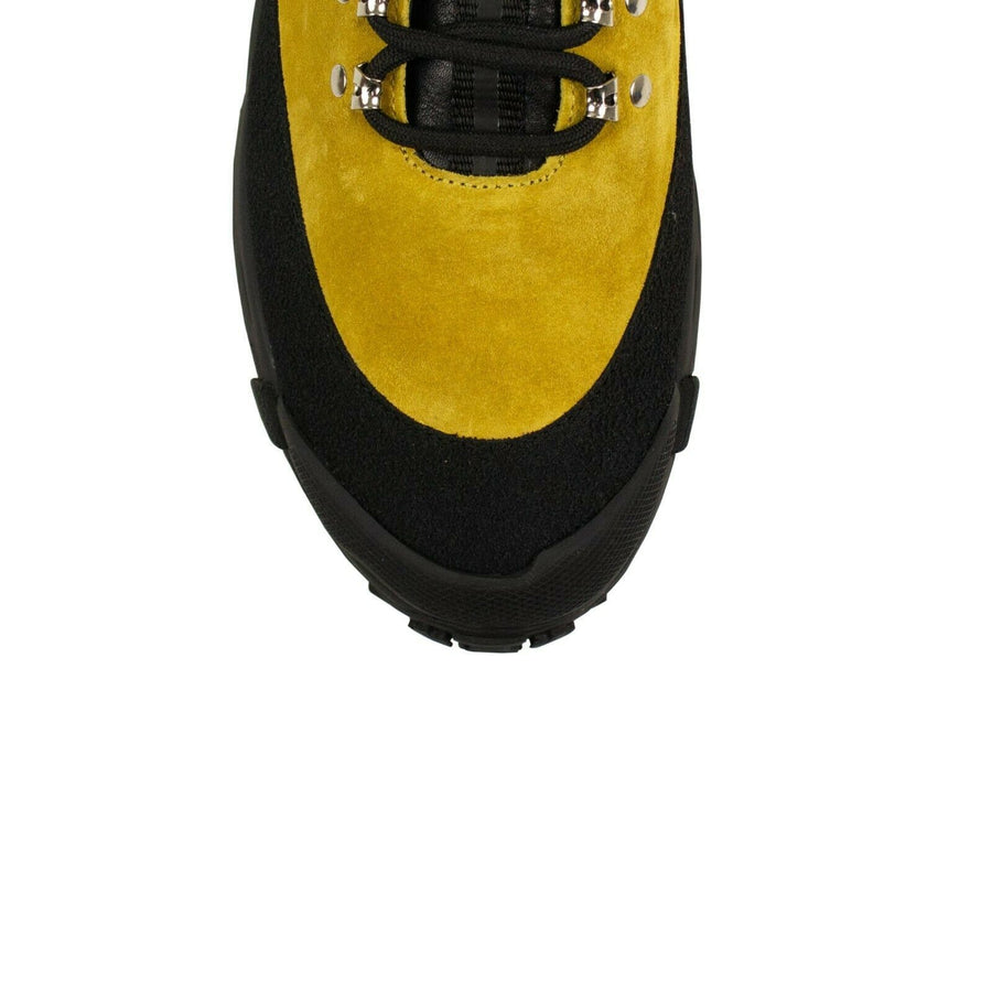 Leather And Suede Tor Boots - Yellow/Orange