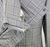 Windowpane Wool Super 160's 2 Button Suit - Gray