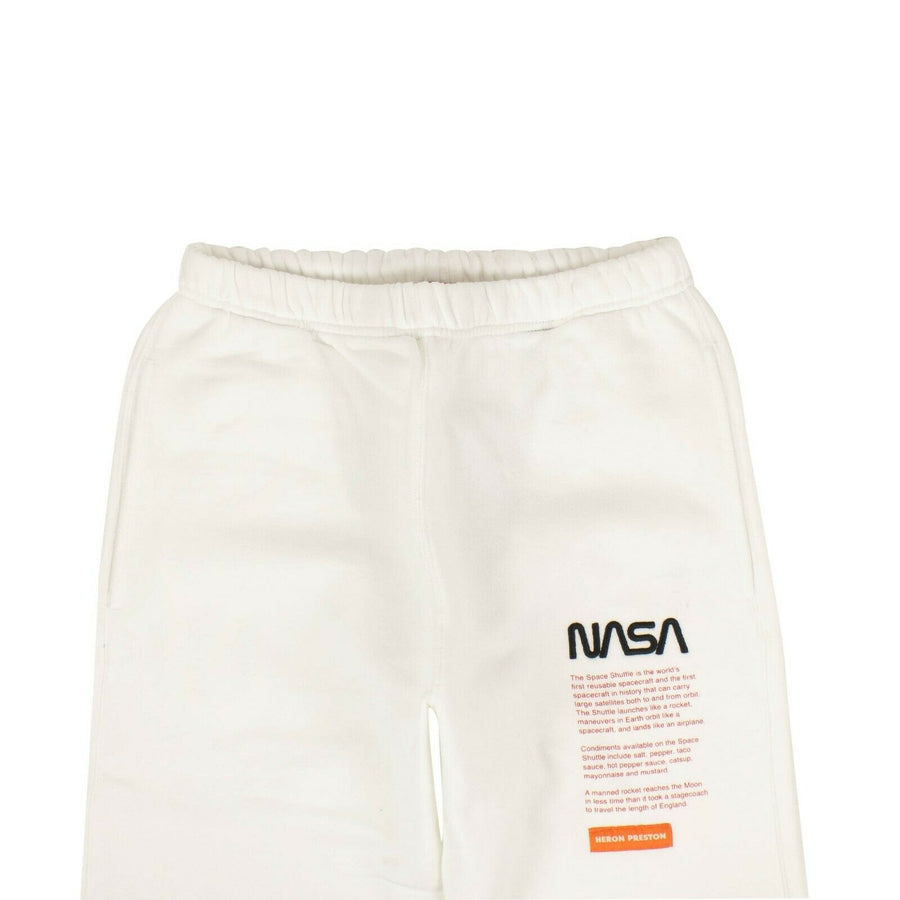 Cotton NASA Slim Sweatpants - White