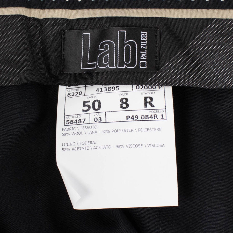 Black Wool Blend Dress Pants