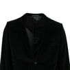 Drop 8 Velvet Two Button Cotton Sport Coat - Black