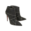 'Josselynn' Ankle Boots - Black/White